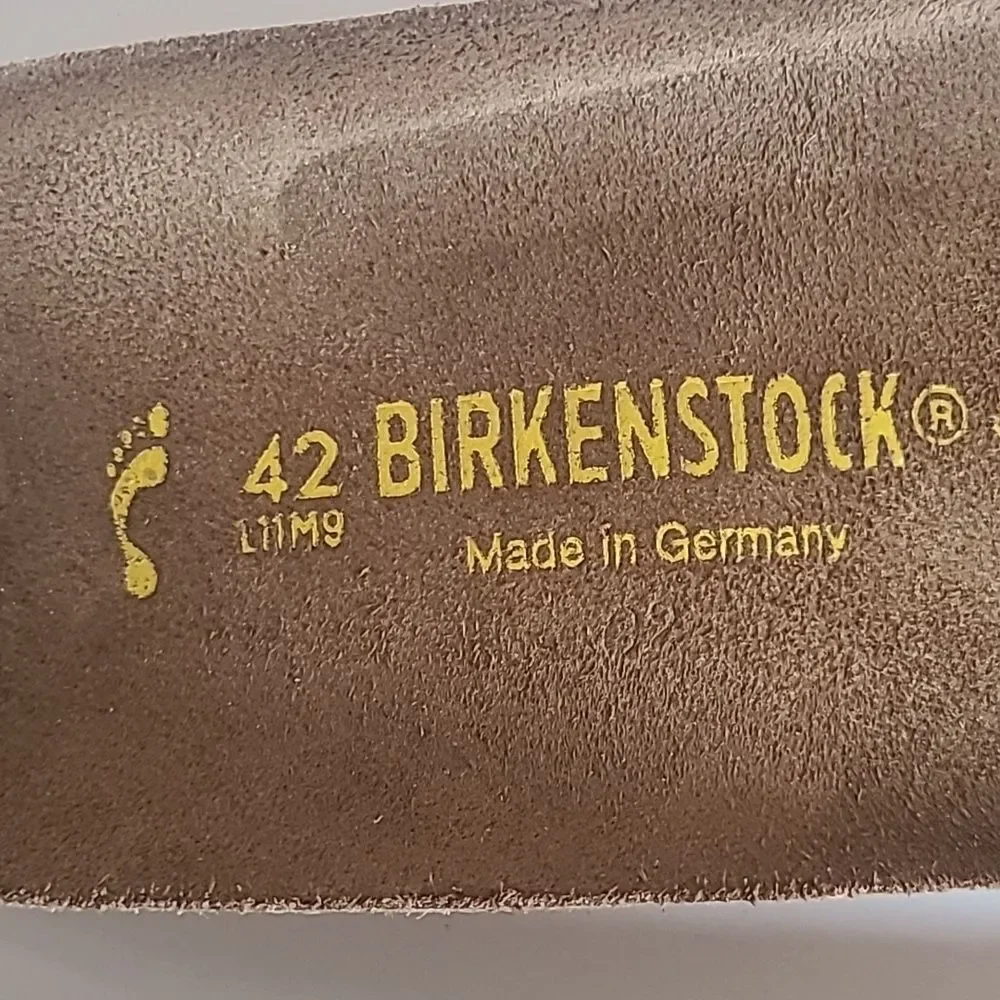 Footprints Birkenstock Madeira Brown Leather Fisherman Shoes Unisex Size EU 42
